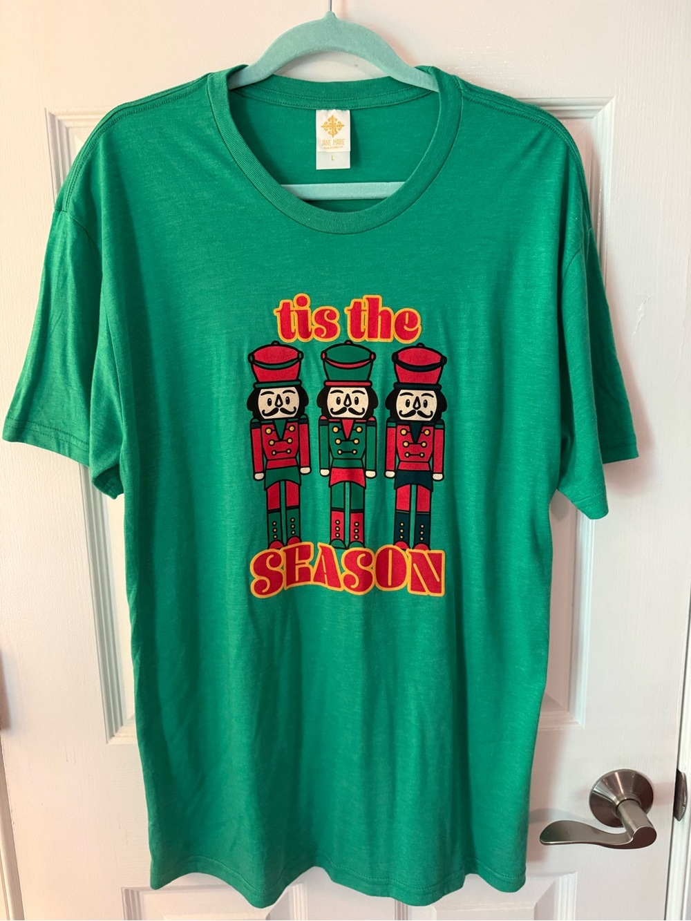 Womens Tis The Season Nutcracker Graphic Tee - Green